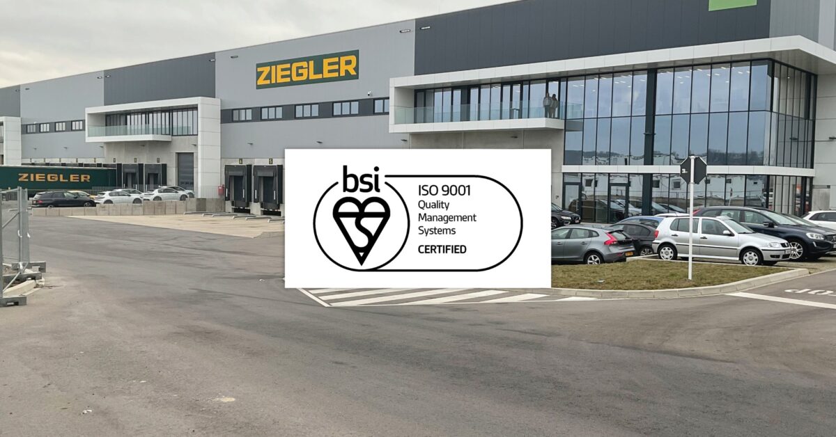 Ziegler Luxembourg gecertificeerd ISO 9001: 2015