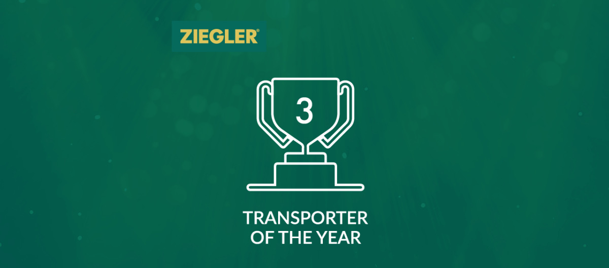  Ziegler  a obtenu la troisième place « Transporteur de l’année » 2022