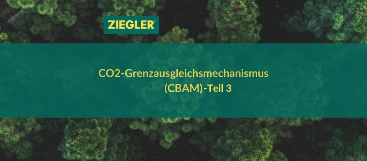 Der CO2-Grenzausgleichmechanismus (CBAM): Ein Leitfaden für Unternehmen. Teil 3.